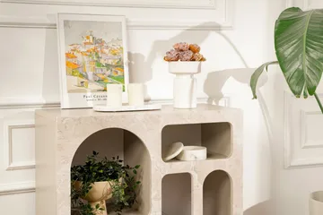Giana Konsolbord 80 cm - Travertin/Sandsten - Opbevaring - Opbevaringsmøbler - Skænke & sideboards