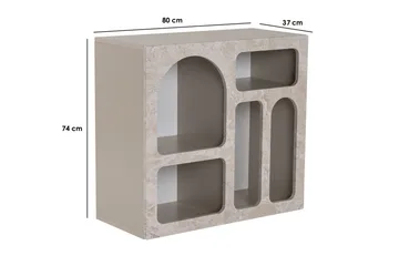 Giana Konsolbord 80 cm - Travertin/Sandsten - Opbevaring - Opbevaringsmøbler - Skænke & sideboards