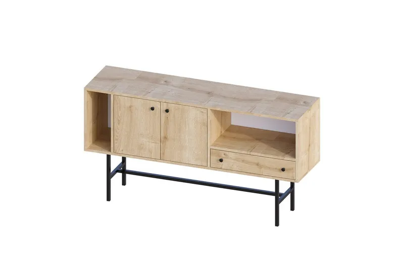 Grayce Konsolbord 150 cm, Eg/Sort