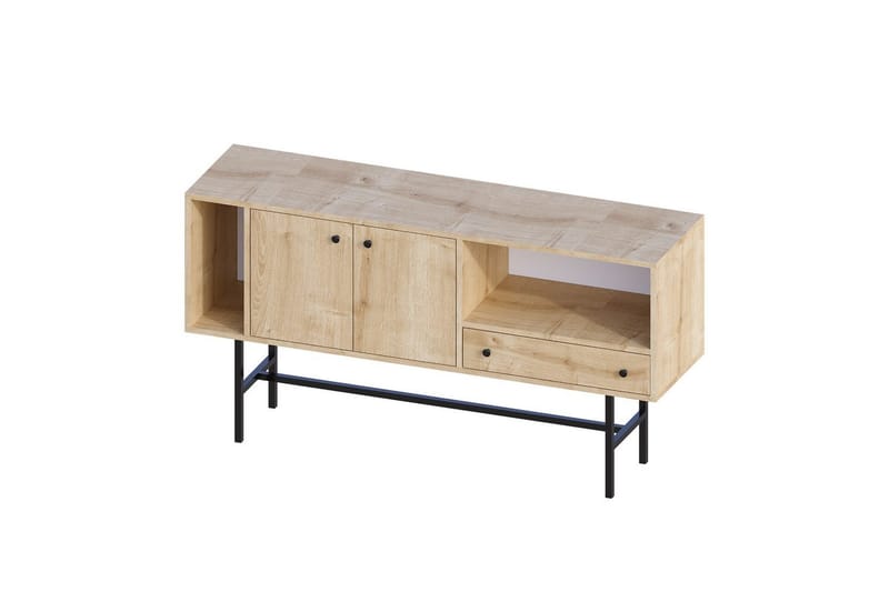 Grayce Konsolbord 150 cm, Eg/Sort