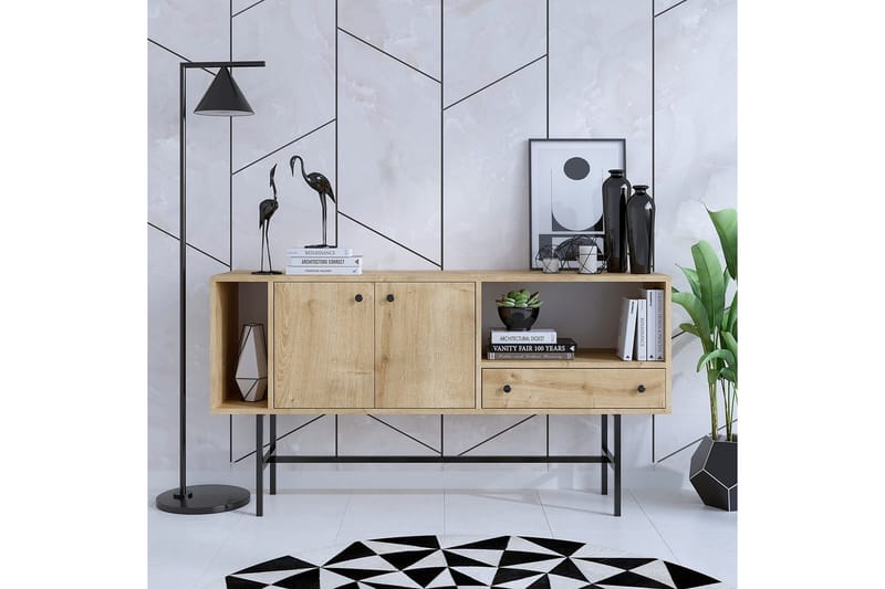 Grayce Konsolbord 150 cm - Eg/Sort - Møbler - Borde - Aflastningsbord - Entrébord