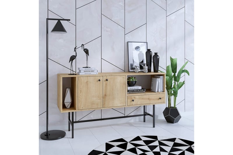 Grayce Konsolbord 150 cm - Eg/Sort - Møbler - Borde - Aflastningsbord - Entrébord