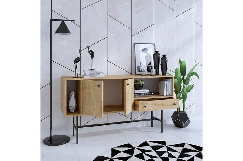 Grayce Konsolbord 150 cm - Eg/Sort - Møbler - Borde - Aflastningsbord - Entrébord