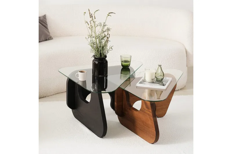 Grayce Sæt borde 94 cm, Sort