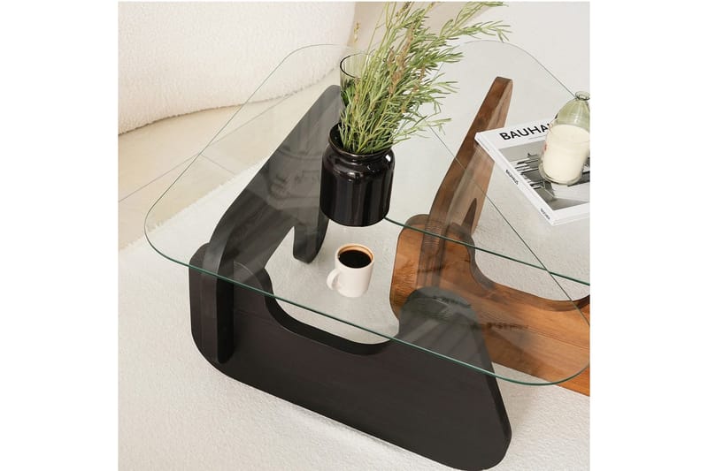 Grayce Sæt borde 94 cm - Sort - Møbler - Borde - Aflastningsbord - Indskudsborde