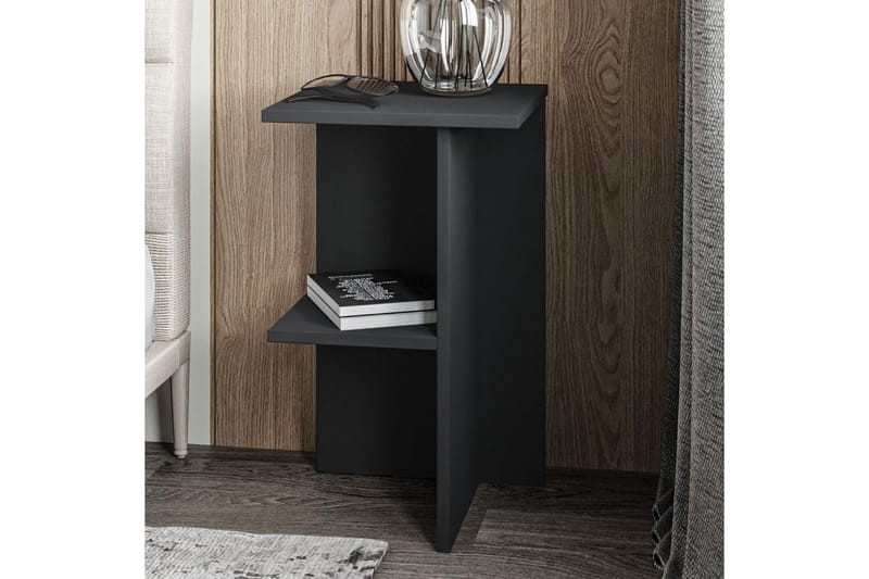 Gwyneth Natbord 36 cm - Antracit - Møbler - Borde - Aflastningsbord - Sengebord