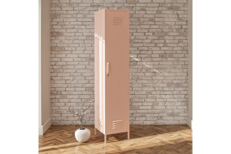 Højskab Mission District 38x40x185 cm, Lyserød - 38x40x185 cm, Lyserød - Opbevaring - Skab - Skabe - Omklædningsskabe