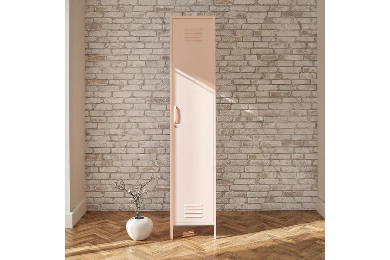 Højskab Mission District 38x40x185 cm, Lyserød - 38x40x185 cm, Lyserød - Opbevaring - Skab - Skabe - Omklædningsskabe