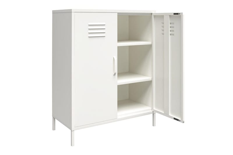 Højskab Mission District 40x80x102 cm, Hvid - 40x80x102 cm, Hvid - Møbler - Borde - Aflastningsbord - Entrébord