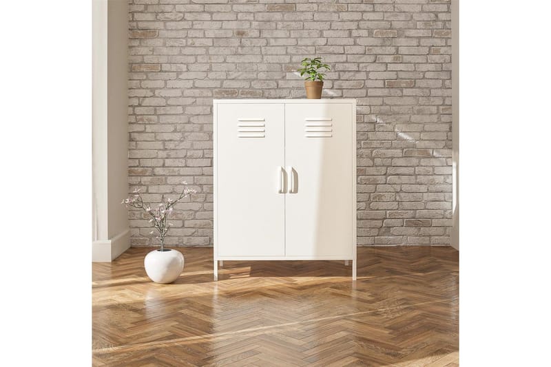 Højskab Mission District 40x80x102 cm, Hvid - 40x80x102 cm, Hvid - Møbler - Borde - Aflastningsbord - Entrébord