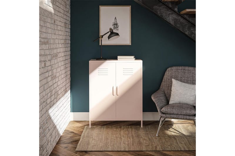 Højskab Mission District 40x80x102 cm, Lyserød - 40x80x102 cm, Lyserød - Opbevaring - Skab - Skabe