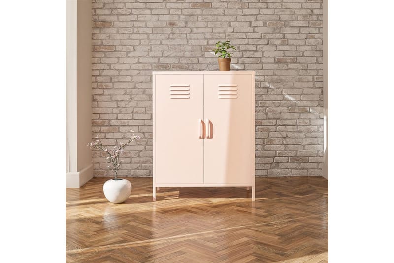 Højskab Mission District 40x80x102 cm, Lyserød - 40x80x102 cm, Lyserød - Opbevaring - Skab - Skabe