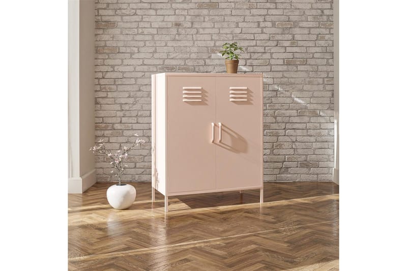 Højskab Mission District 40x80x102 cm, Lyserød - 40x80x102 cm, Lyserød - Opbevaring - Skab - Skabe