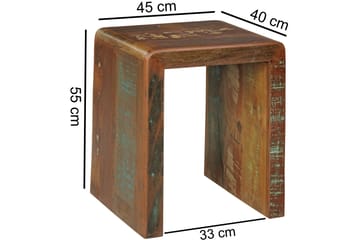 Haage sidebord 45 cm - Flerfarvet - Møbler - Borde - Aflastningsbord - Lampebord