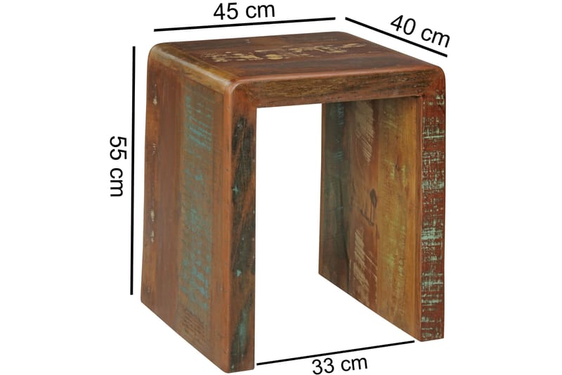 Haage sidebord 45 cm - Flerfarvet - Møbler - Borde - Aflastningsbord - Lampebord