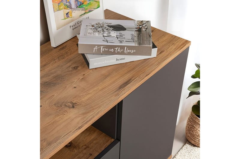 Hano Konsolbord 180 cm - Natur/Antracit - Møbler - Borde - Aflastningsbord - Entrébord