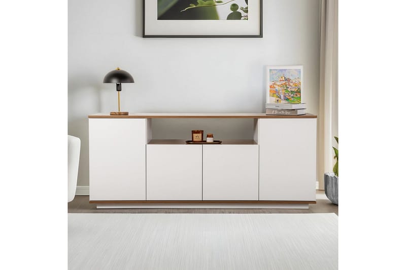 Hano Konsolbord 180 cm - Natur/Hvid - Møbler - Borde - Aflastningsbord - Entrébord