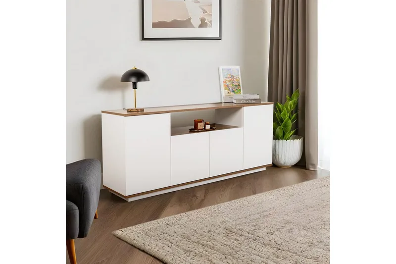 Hano Konsolbord 180 cm - Natur/Hvid - Møbler - Borde - Aflastningsbord - Entrébord