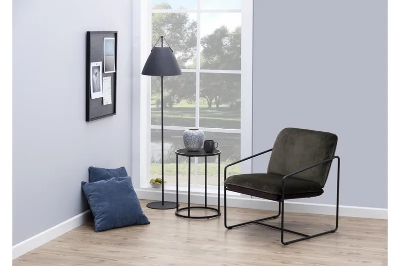 Hartsoe Sidebord 40x40 cm - Sort - Møbler - Borde - Aflastningsbord - Lampebord