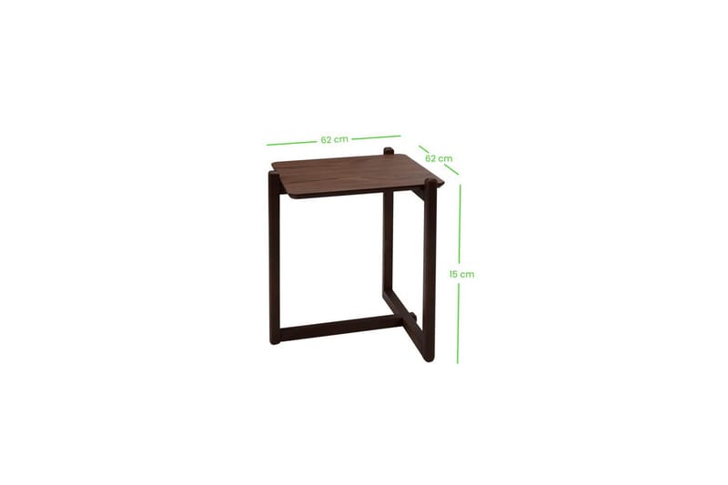 Harven Sidebord 54 cm - Mørkebrun - Møbler - Borde - Aflastningsbord - Lampebord