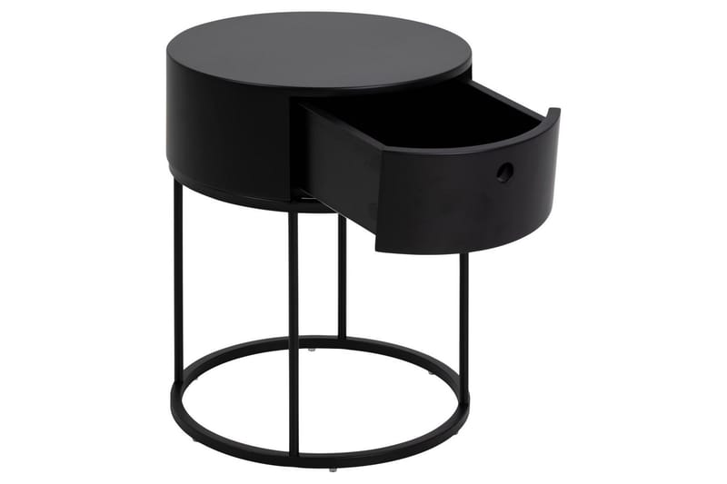 Hastane Natbord 40 cm - Sort - Møbler - Borde - Aflastningsbord - Sengebord