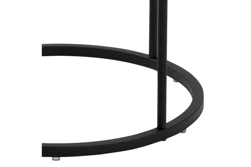 Hastane Sengebord 40 cm Rund med Skuffer i Træ og Metal - Hvid - Møbler - Borde - Aflastningsbord - Sengebord