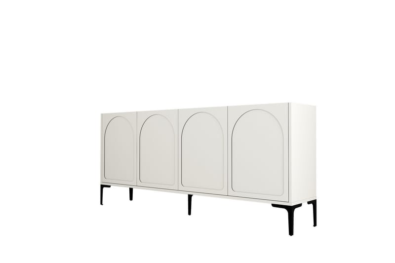 Hazim Konsolbord 180 cm - Creme/Sort - Møbler - Borde - Aflastningsbord - Entrébord