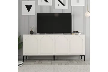 Hazim Konsolbord 180 cm - Creme/Sort - Møbler - Borde - Aflastningsbord - Entrébord