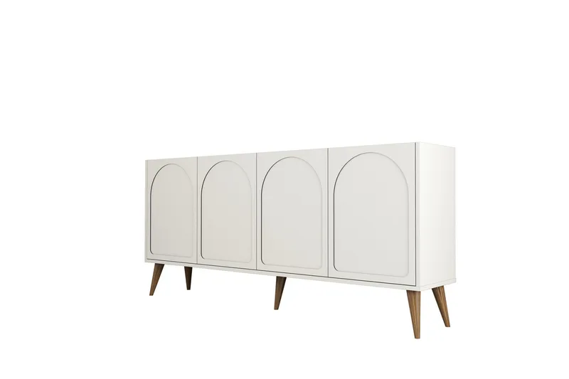 Hazim Konsolbord 180 cm, Creme/Valnød