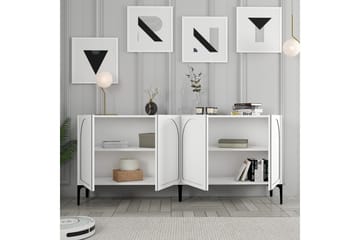 Hazim Konsolbord 180 cm - Hvid/Sort - Møbler - Borde - Aflastningsbord - Entrébord