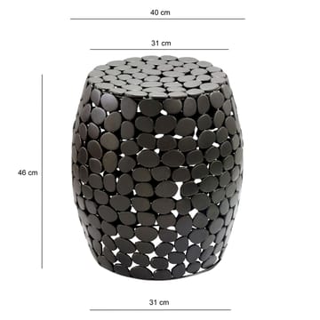 Helilo sidebord 40 cm - sort - Møbler - Borde - Aflastningsbord - Indskudsborde
