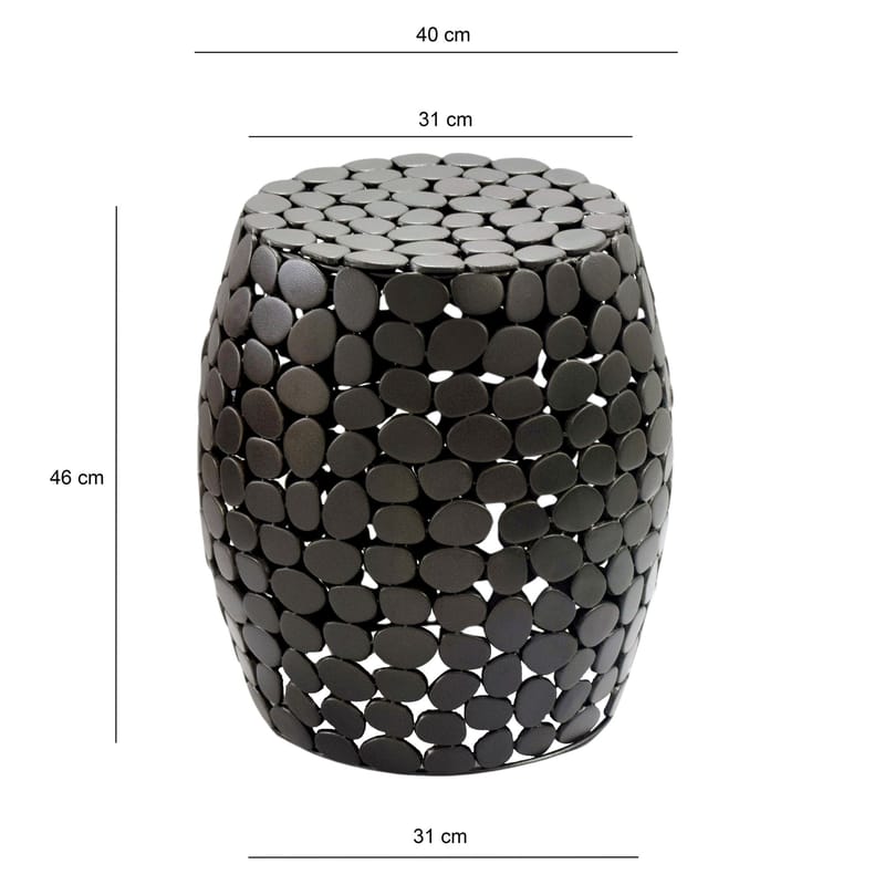 Helilo sidebord 40 cm - sort - Møbler - Borde - Aflastningsbord - Indskudsborde