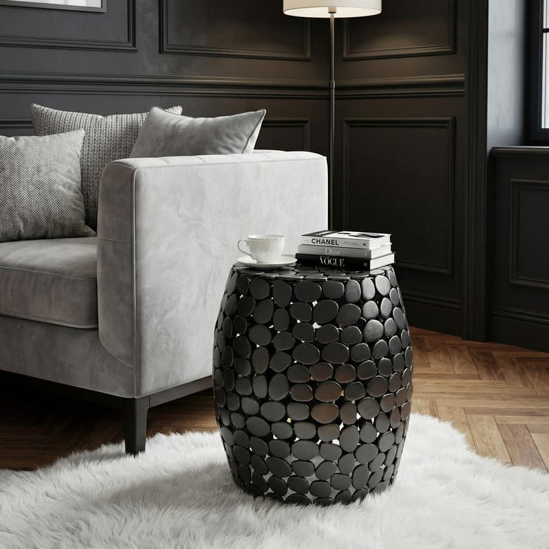 Helilo sidebord 40 cm - sort - Møbler - Borde - Aflastningsbord - Indskudsborde