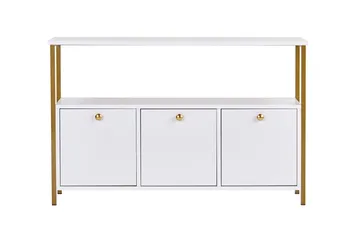 Hemani Konsolbord 120 cm - Hvid/guld - Møbler - Borde - Aflastningsbord - Entrébord