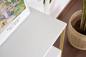 Hemani Konsolbord 120 cm - Hvid/guld - Møbler - Borde - Aflastningsbord - Entrébord
