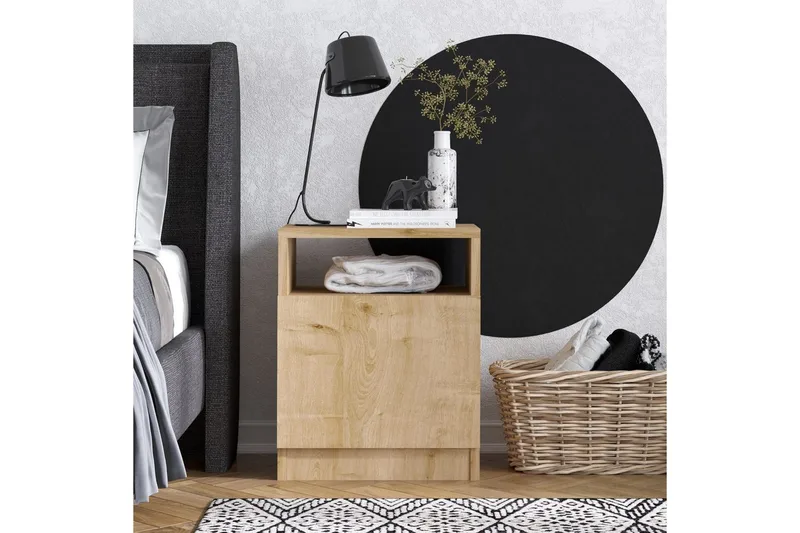 Heren Natbord 40 cm - Valnød - Møbler - Borde - Aflastningsbord - Sengebord