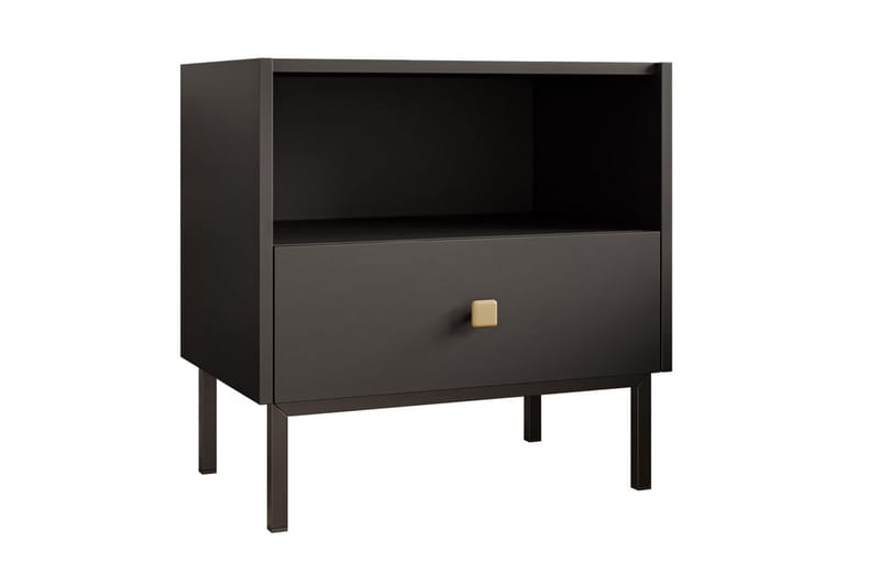Hermann Natbord 55 cm - Sort - Møbler - Borde - Aflastningsbord - Sengebord