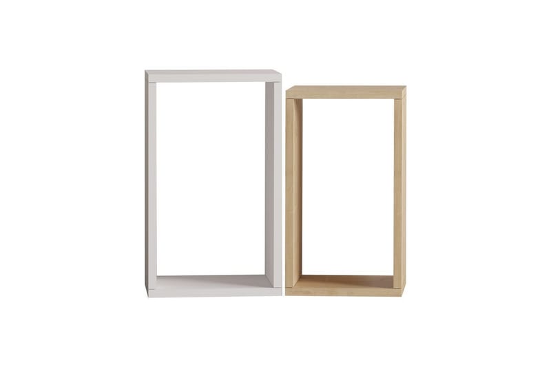 Hesper Sidebord 30 cm - Eg/Hvid - Møbler - Borde - Aflastningsbord - Lampebord