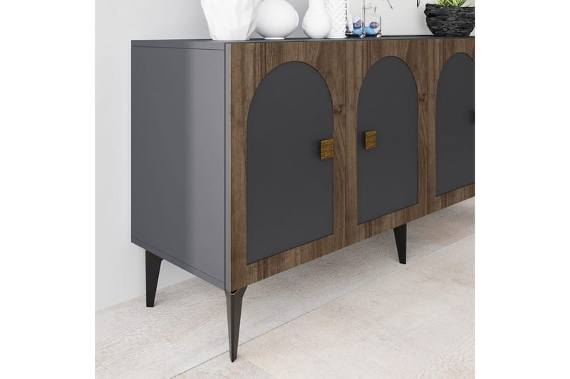 Hideaki Konsolbord 150 cm - Guld/Antracit - Møbler - Borde - Aflastningsbord - Entrébord