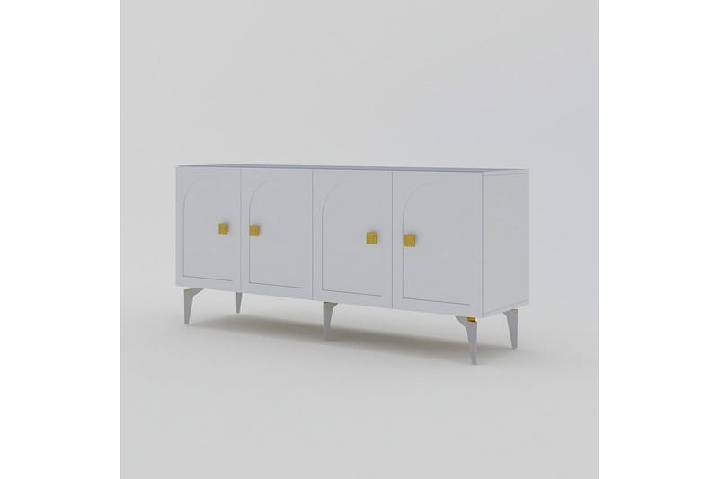 Hideaki Konsolbord 150 cm - Guld/Hvid - Møbler - Borde - Aflastningsbord - Entrébord