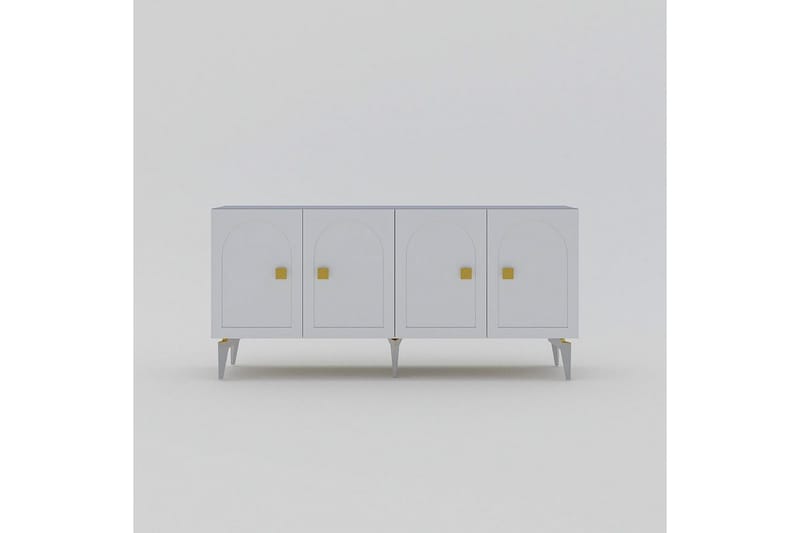 Hideaki Konsolbord 150 cm - Guld/Hvid - Møbler - Borde - Aflastningsbord - Entrébord