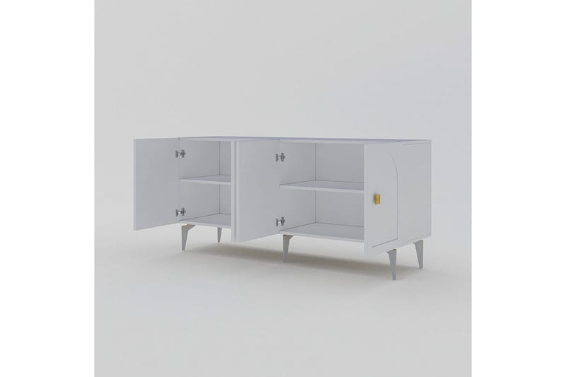 Hideaki Konsolbord 150 cm - Guld/Hvid - Møbler - Borde - Aflastningsbord - Entrébord