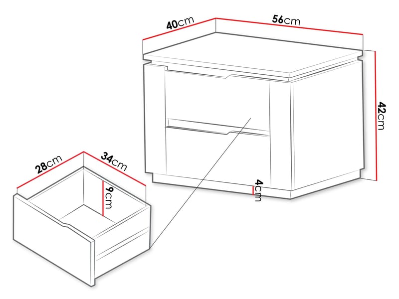 Hilafin Sengebord - Møbler - Borde - Aflastningsbord - Sengebord