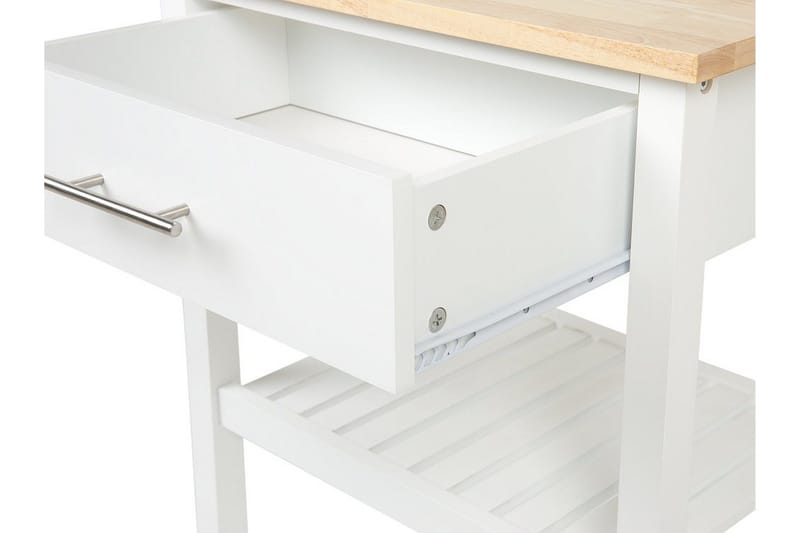 Hiuma Serveringsplade 58 cm - Hvid - Møbler - Borde - Barvogn & serveringsvogn - Køkkenvogn