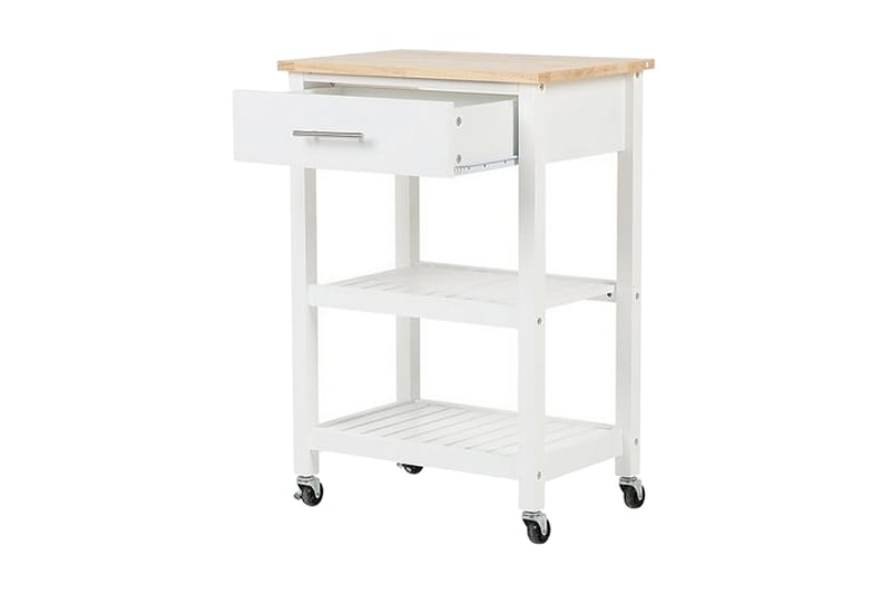 Hiuma Serveringsplade 58 cm - Hvid - Møbler - Borde - Barvogn & serveringsvogn - Køkkenvogn