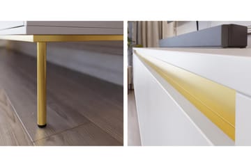 Hollander Natbord 54 cm - Sort/Guld - Møbler - Borde - Aflastningsbord - Sengebord