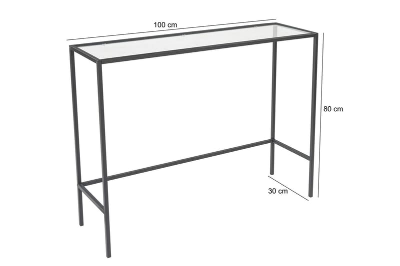 Horacio Sidebord 100 cm - Sort - Møbler - Borde - Aflastningsbord - Lampebord