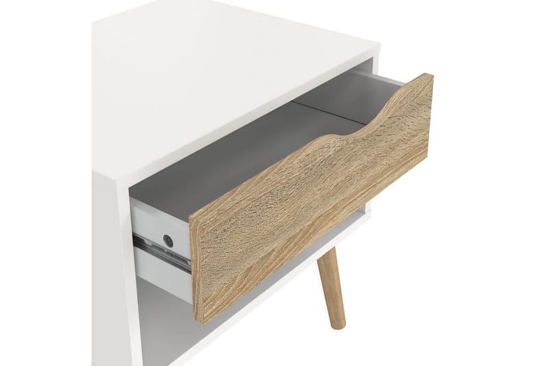 Hostafranc Natbord 50,2 cm - Hvid - Møbler - Borde - Aflastningsbord - Sengebord