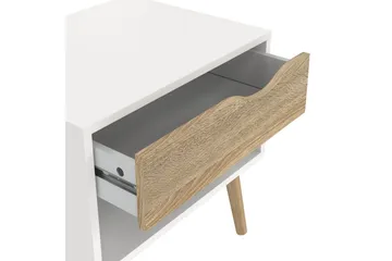 Hostafranc Natbord 50,2 cm - Hvid - Møbler - Borde - Aflastningsbord - Sengebord
