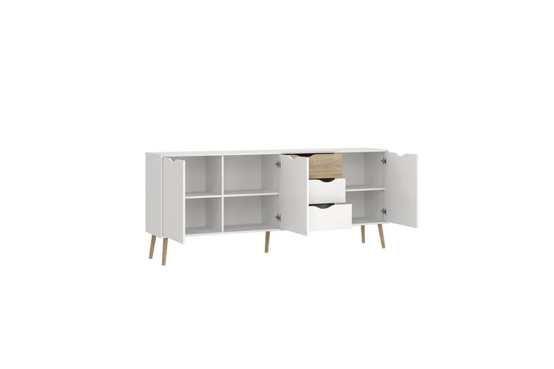 Hostafranc Skænk 195,7 cm - Hvid - Opbevaring - Opbevaringsmøbler - Skænke & sideboards